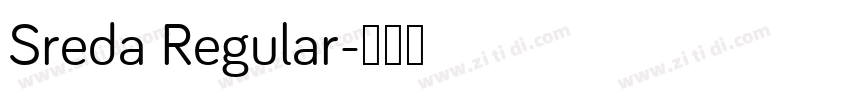 Sreda Regular字体转换